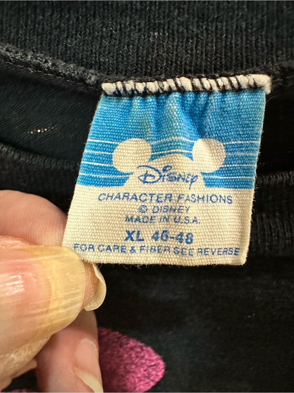 Vintage 90s Disney Character Fashions Mickey Mouse Neon Single Stitch T-Shirt - Picture 10 of 11